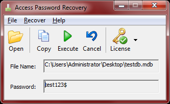 matrix ms access password recovery tool