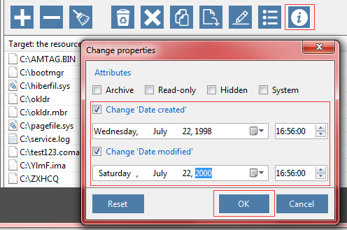 Change Properties